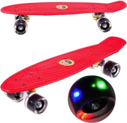 Skateboard Fiszka s LED kolieskami