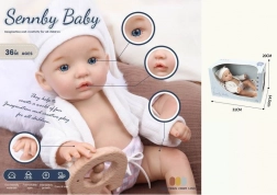 Látková bábika bábätko v čiapočke Jagoda 32 cm