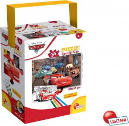 Detské puzzle Cars: obojstranné, 24 dielikov