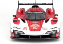 kovový model auta 1:24 bburago porsche 963 biela/červená #5