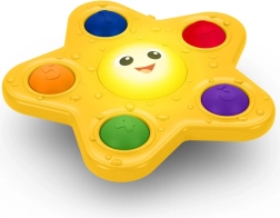 Baby Einstein aktívna hračka s prísavkou Pop & Glow Starfish pre bábätká 6m+