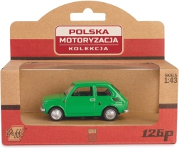 Kovový model fiat 126p maluch 1:43 – zelený
