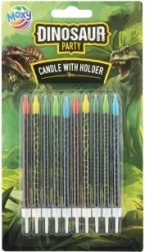 Tortové sviečky s dinosaurami, 10 ks