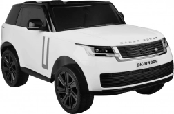 Detské elektrické auto Range Rover 4x4 s displejom a diaľkovým ovládaním – Biela