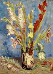 Puzzle Vincent van Gogh váza s gladiolami