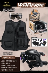Vojenský policajný set pre malé deti s prilbou