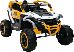 Detské elektrické auto žlto-biele 4x4