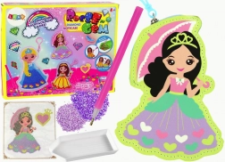 Sada korálikov na diamantové tvorenie – prívesok princezná