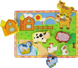 Drevená 3D skladačka Farma