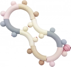 Hess drevené motorické hrkálka ružové