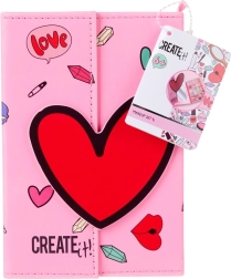 Mini kozmetická taštička z umelej kože s magnetickým zapínaním