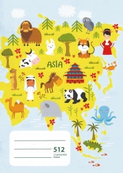 Školský zošit A5 s pomocnými linajkami pre prváčikov, 10 listov