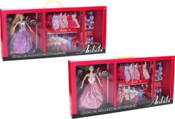 Bábika so šatníkom a módnymi doplnkami