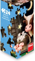 Puzzle Dino Zvieratká na farme 24 dielikov