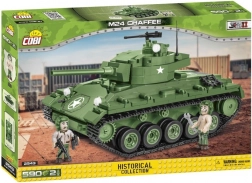 Cobi M24 Chaffee – stavebnica tanku z 2. svetovej vojny (590 dielikov, 2 figúrky)
