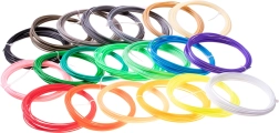 Náplne do 3D pera 20 farieb x 5 m PLA – rôzne farby