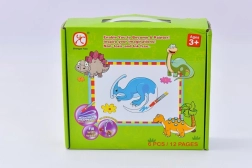 Mac Toys Puzzle Dinosaury s Vodným Maľovaním