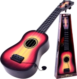Detská gitara s kovovými strunami a trsátkom – In0095