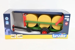 Bruder príves na okrúhle balíky s 3 balíkmi slamy