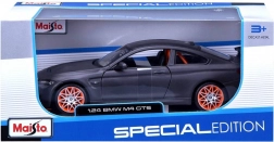 Kovový model BMW M4 GTS 1:24 sivý