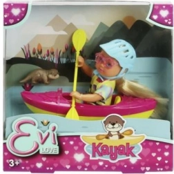 Bábika Evi Love s kajakom a doplnkami