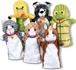 Bábky na ruku – domáce zvieratká, sada pre deti 2+