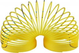 Magická pružina so smajlíkom – žltá antistresová špirála