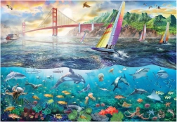 Anatolian puzzle Sanfranciský most 2000 dielikov