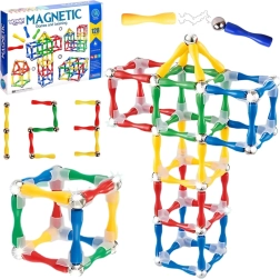 Magnetické stavebnice 3D 128 dielov XXL Woopie