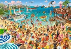 Castorland puzzle Art Collection: Zábava pri mori 1000 dielikov