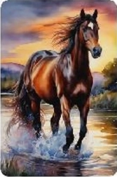 Diamantová mozaika - Bežiaci kôň