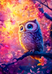 Enjoy puzzle Zasnená sova 1000 dielikov