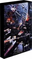 Svietiaci LED obraz 30x40 cm Star Wars