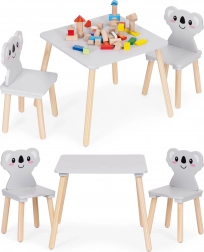 Detský stolík a 2 stoličky Koala ECOTOYS