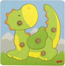 Goki drevené puzzle drak 5 dielikov