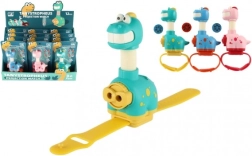 Náramkový projektor dinosaurus pre deti, plast, 11 cm, 3 farby