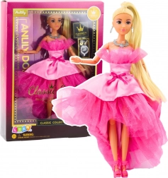 Bábika Anlily v ružových šatách