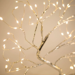 LED stolová dekorácia strom s teplým bielym svetlom