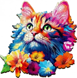 Drevené puzzle mačka 300 dielikov ESCAPEWELT