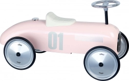 Ružové kovové odrážadlo Vilac vo vintage štýle