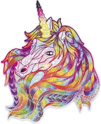 Drevená skladačka Dúhový Jednorožec