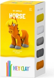 Modelovacia hmota HEY CLAY – zvieratá, sada 18 kelímkov