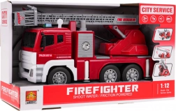 Interaktívne hasičské auto s funkciou svetiel, zvukov a vody v mierke 1:12