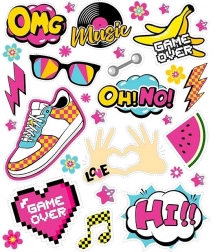 Nažehľovacie nášivky OMG – veľký arch 20 × 30 cm