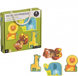 Petit Collage Prvé Puzzle Mláďatá Safari