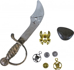 Pirátska sada pre deti – meč, očná klapka a doplnky