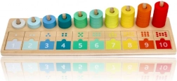 Drevená počítacia a priraďovacia doska 1–10 LELIN