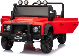 Detské elektrické autíčko LAND ROVER Defender 110 SVX Concept – Červená