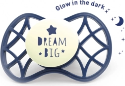 Ortodontický cumlík 6m+ svietiaci v tme Blue Moon