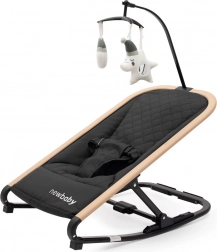 detské hojdačkové ležadlo New Baby Snuggle čierne